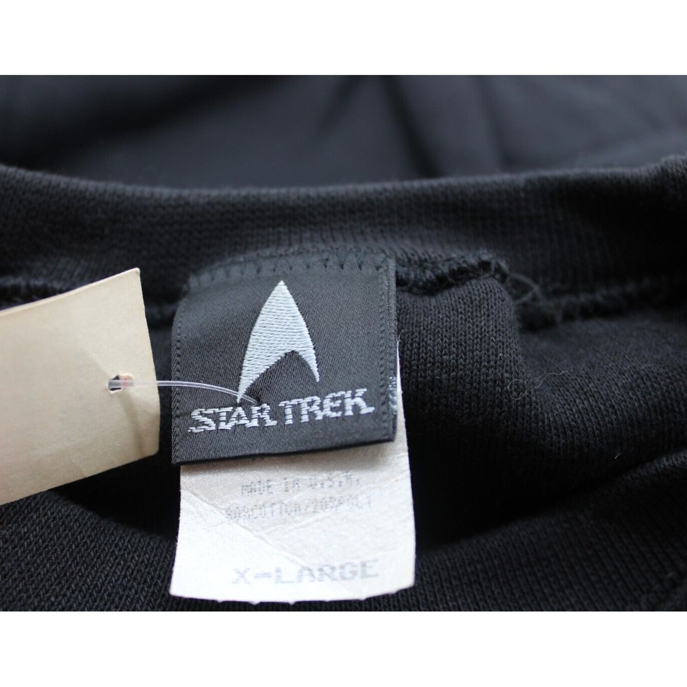 RARE Vintage Star Trek Star Base Chicago Sweatshirt XL Black w/Tags READ DESCR. - Picture 10 of 12